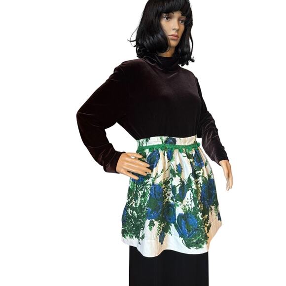 Vintage OOAK Hand Made 60's style Floral Sheer Hostess Aprons bundle of 2 - Picture 6 of 16